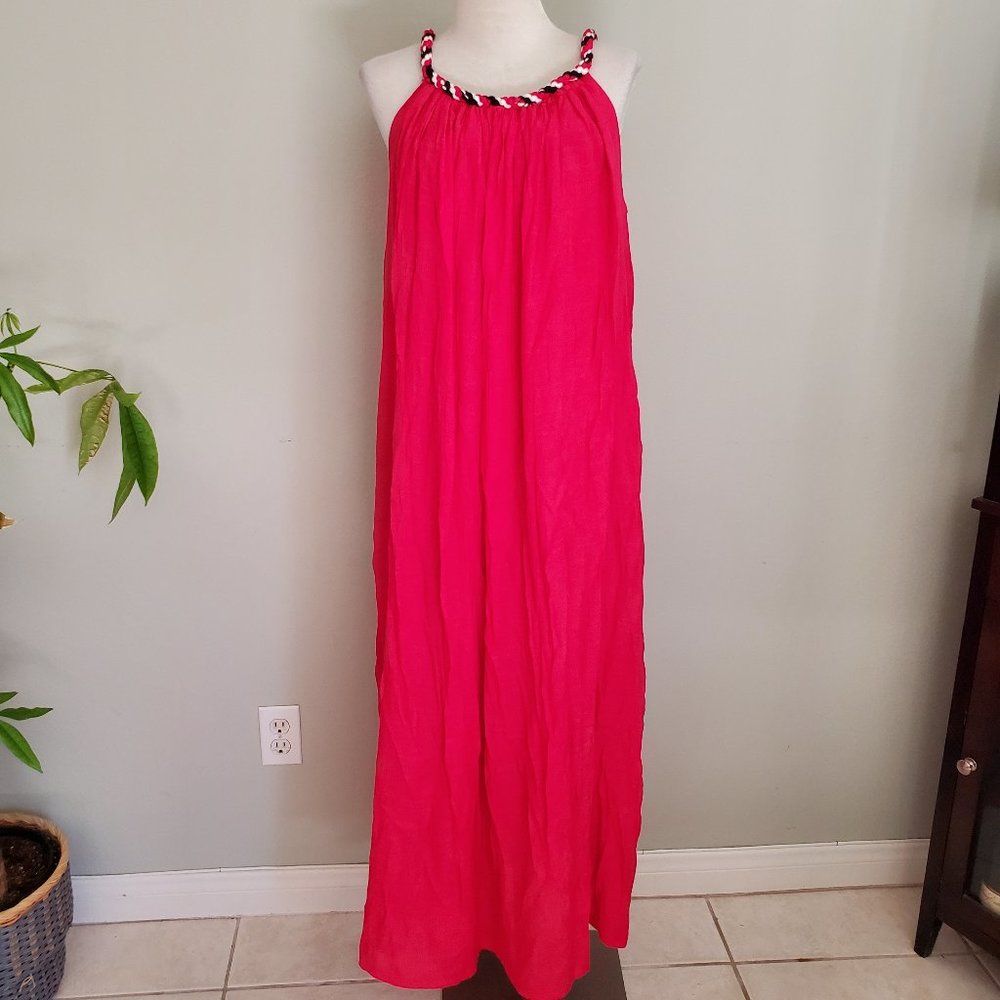 Pink flowy dress